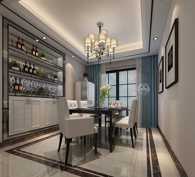 師傅在吊頂上加一圈線條,效果居然這么美