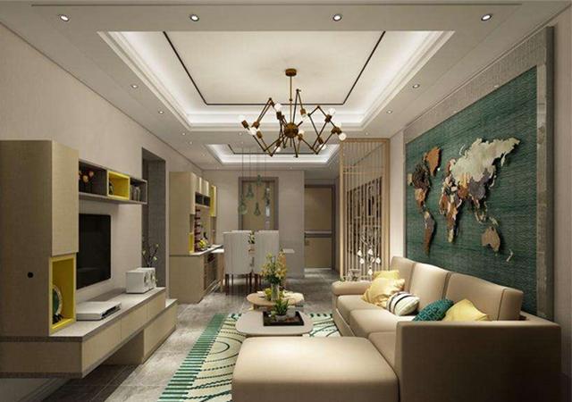 師傅在吊頂上加一圈線條,效果居然這么美